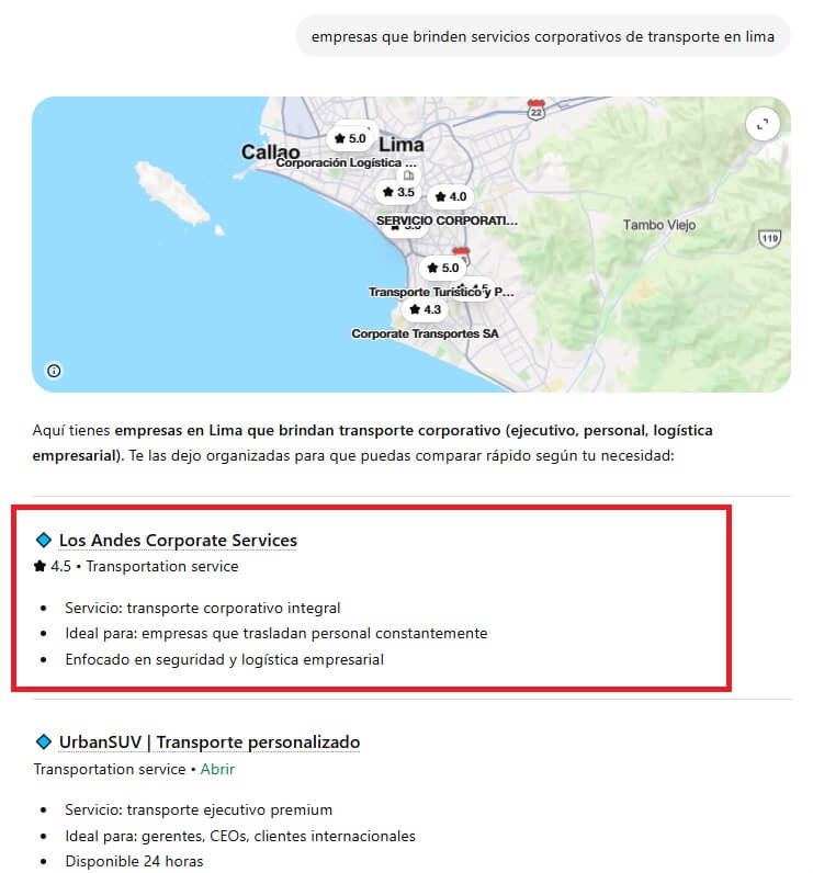 Los Andes en ChatGPT
