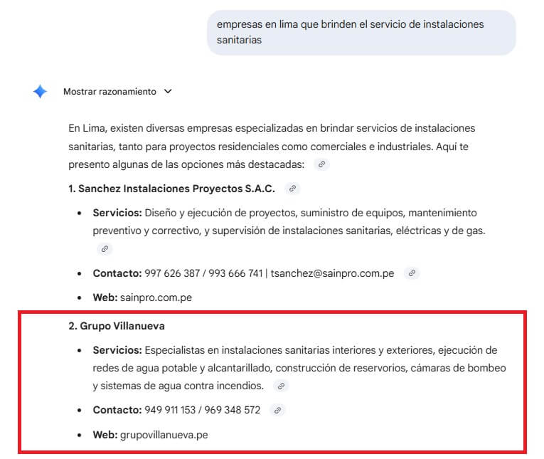 Grupo Villanueva en Gemini