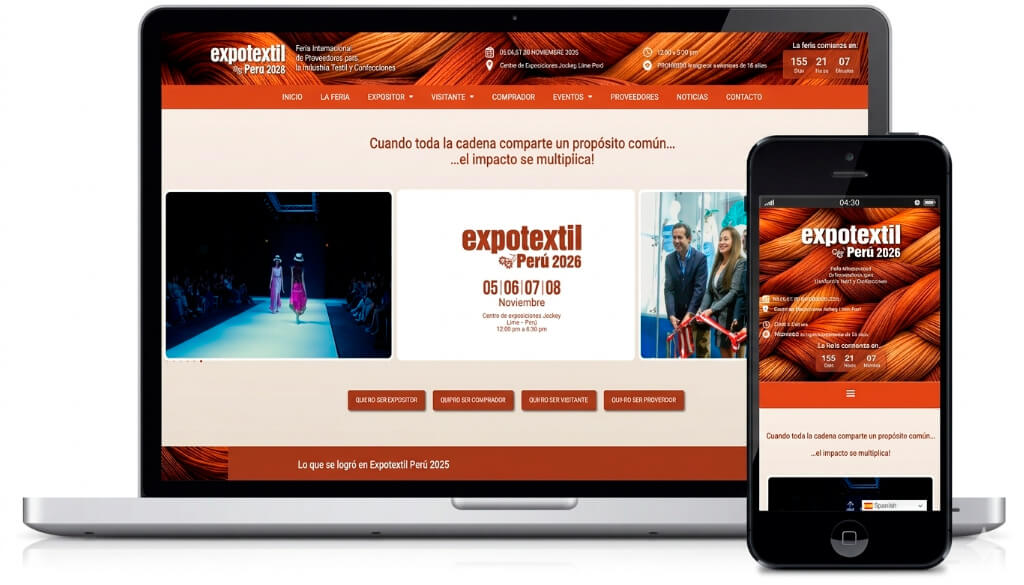 Mockup web Expotextil